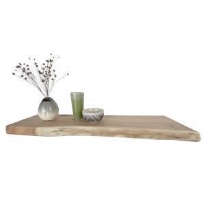 Zwevende wandplank acacia boomstam 120 x 30 cm Zwevende wandplank acacia boomstam 120 x 30 cm