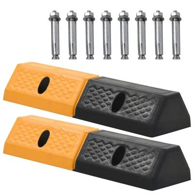 VidaXL Parkeerblokken 49x15x9 cm rubber 2 st VidaXL Parkeerblokken 49x15x9 cm rubber 2 st