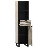 Badkamerkast met plank Bruin en zwart 38 x 33 x 160 cm - thumbnail