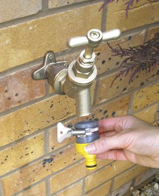 Hozelock ronde kraanaansluiting