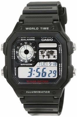 Orologio - CASIO - AE-1200WH-1AVEF - Cronografo - Sveglia - Resistente all'acqua 10 Bar