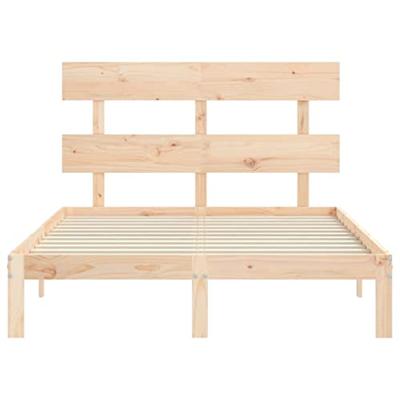 Bedframe zonder matras massief grenenhout 140x190 cm