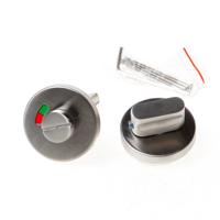 Intersteel | Rozet toilet-/badkamersluiting | Rond | Nokken | RVS Geborsteld - thumbnail