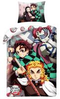 Demon Slayer dekbedovertrek Ready 140 x 200 cm - katoen - thumbnail