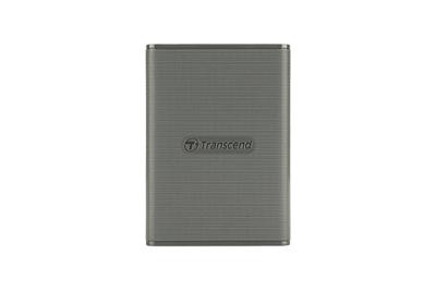 Transcend ts2tesd360c esd360c external ssd, 2tb, usb 20gbps, type c, 2000 mb/s, 3d nand, gray