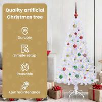 Kunstkerstboom met 150 LED Wit 150 cm PVC en staal - thumbnail
