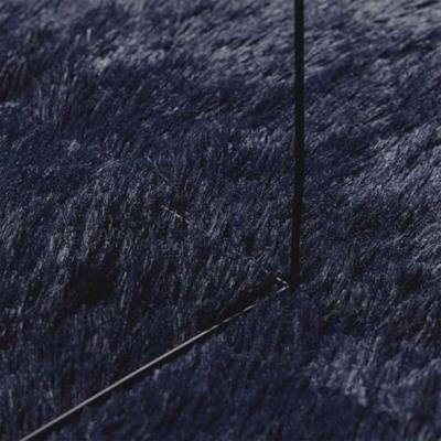 Hoogpolig vloerkleed NAVARRA 240x340 cm polyester marineblauw