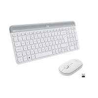 LOGITECH - MK470 Draadloos toetsenbord + muis set - AZERTY - Wit - thumbnail