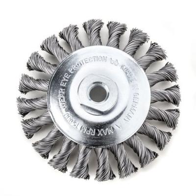 Lessmann Staaldraadborstel | schroefdraad d. 100 mm draaddikte 0,5 mm | staal 12 mm | 15.000 omw/min | 1 stuk - 471257 471257