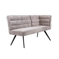 Tower Living Hoek Eetkamerbank 'Rosora' Links, Chenille, kleur Beige - thumbnail