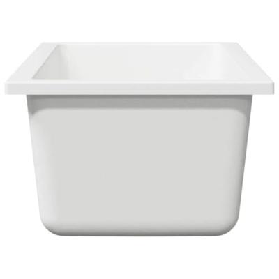 VidaXL Keukenwasbak wit 21 x 44 x 14 cm graniet