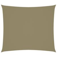 VidaXL Zonnescherm rechthoekig 2,5x3 m oxford stof beige - thumbnail