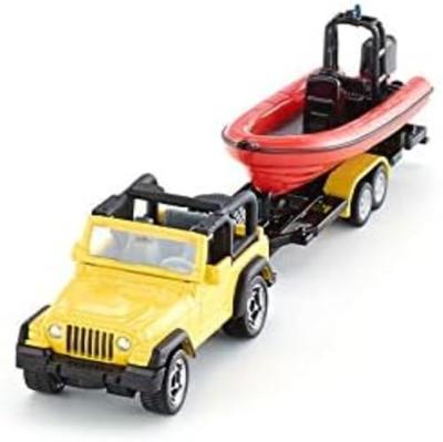 Siku 1658 jeep met boot