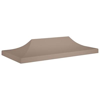 VidaXL Partytentdak 270 g/m² 6x3 m taupe