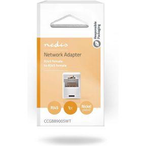 Nedis Netwerkkoppeling | CAT5 | Onafgeschermd | RJ45 Female | RJ45 Female | Recht | ABS | Doos - CCGB89005WT