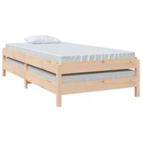 Bed stapelbaar 90x190 cm massief grenenhout - thumbnail