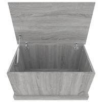 Opbergbox 70x40x38 cm bewerkt hout grijs sonoma eikenkleurig - thumbnail