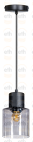ETH Glazen hanglampSledge Glass smoke glas - 05-HL4177-3036 - thumbnail