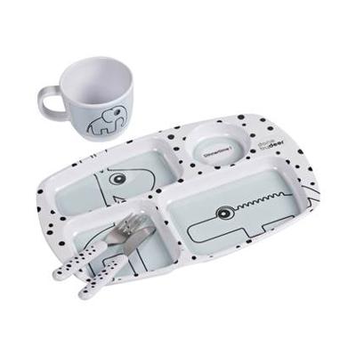 Done by Deer peuter serviesset Happy dots blauw Done by Deer peuter serviesset Happy dots blauw