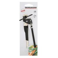 Fackelmann basic blik- en flesopener 15 cm zilver/zwart - thumbnail