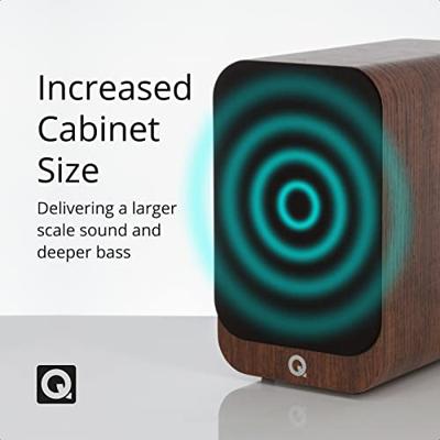Q Acoustics: 3020i Boekenplank Speakers 2 Stuks - English Walnut
