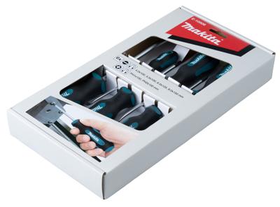 Makita E-10506 Schroevendraaierset 6-delig SL4 / SL5,5 / SL6,5 / SL8 / PH1 / PH2