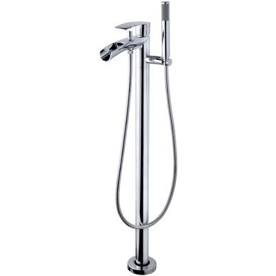 Wiesbaden Lima Vrijstaande Waterval Badmengkraan Chroom Compleet