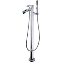 Wiesbaden Lima Vrijstaande Waterval Badmengkraan Chroom Compleet - thumbnail