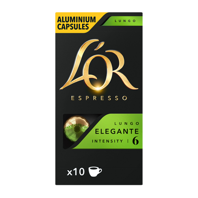 L&apos;OR Espresso Aluminium Capsules Lungo Elegante 10 Stuks 52 g bij Jumbo