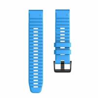 By Qubix - Siliconen bandje - Blauw - Compatible met Garmin Instinct 3-50mm - Compatible Garmin bandje - thumbnail