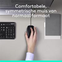 Logitech MK120 Set met toetsenbord en muis USB Spatwaterdicht QWERTY, US-Engels Zwart - thumbnail