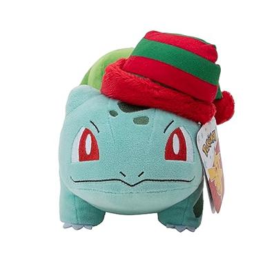Pokemon Pluche - Winter Bulbasaur with Christmas Hat
