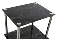 Badkamerschappen DKD Home Decor 40 x 30 x 105 cm Kristal Zilverkleurig Staal - thumbnail