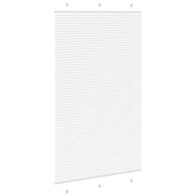 Pliss rolgordijn 115x200 cm stofbreedte 114,4cm polyester wit - thumbnail