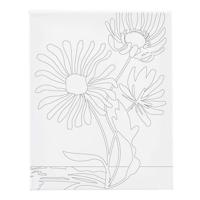 Creativ Company Schildercanvas met print grote bloemen - 24x30cm - thumbnail