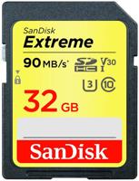 Sandisk SDHC geheugenkaart - 32GB - Extreme - U3 - thumbnail