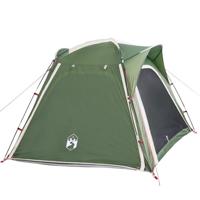 Tent 4-persoons waterdicht snelontgrendeling groen - thumbnail