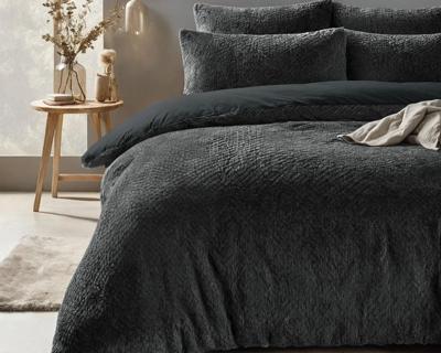 Sleeptime Fur Teddy Antraciet 240 x 200/220 cm