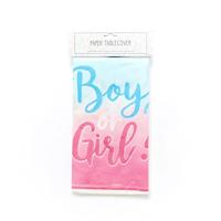 Tafelkleed Gender Reveal &apos;Boy or Girl&apos; (120x180cm) - thumbnail