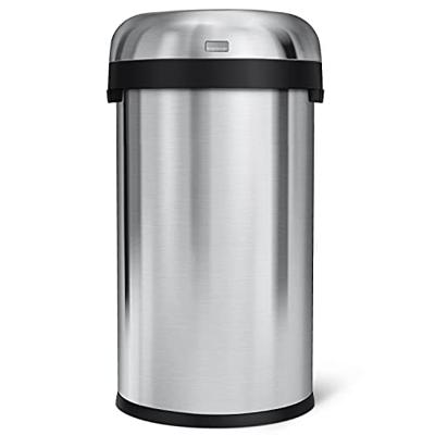 Simplehuman Afvalemmer Bullet Open 60 liter (zilver) - thumbnail