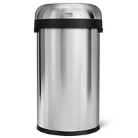 Simplehuman Afvalemmer Bullet Open 60 liter (zilver) - thumbnail