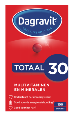 Dagravit Totaal 30 Multivitamen en Mineralen Dragees Dagravit Totaal 30 Multivitamen en Mineralen Dragees