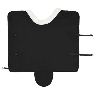 VidaXL Paardendeken zwart 105 cm polar fleece
