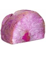 Waxinelichthouder Edelsteen Agaat Roze (ca 8-9 cm hoog) - thumbnail