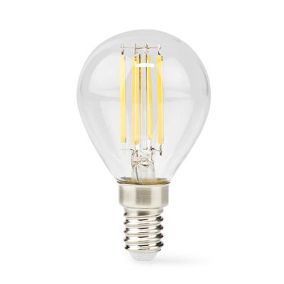 LED-Filamentlamp E14 | G45 | 4.5 W | 470 lm | 2700 K | Dimbaar | Warm Wit | 1 Stuks | Doorzichtig