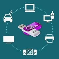 Philips FM64FD00B USB flash drive 64 GB USB Type-A 3.0 (3.1 Gen 1) Paars, Wit - thumbnail