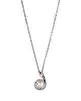 Skagen SKJ0089040 Ketting Agnethe staal-parel zilverkleurig-wit - thumbnail