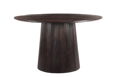 Sohome Ronde Eettafel 'Olav' Mangohout, 130cm, kleur Walnoot