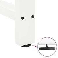 Eettafelpoten 2 st 70x(72-73) cm staal wit - thumbnail