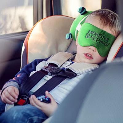 Relaxeazzz Pluche Monstarz Monster Rond Reiskussen & Slaapmasker - Groen